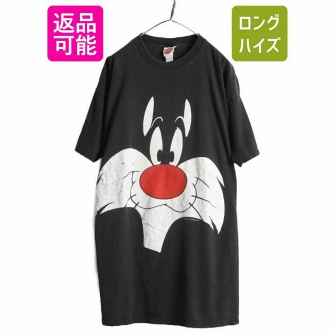 90s ワーナー シルベスター キャット プリントTシャツ XXL キャラクターメンズ