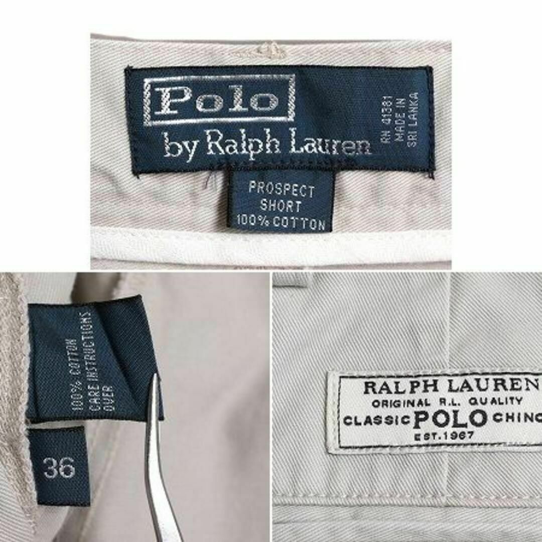 Ralph Lauren(ラルフローレン)の90s ポロ ラルフローレン チノ ショートパンツ 36 ノータック ショーツ メンズのパンツ(ショートパンツ)の商品写真