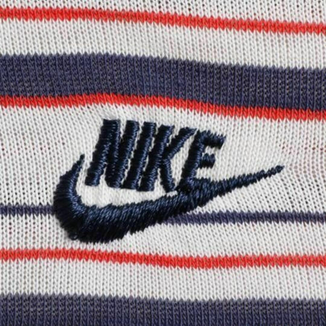 NIKE(ナイキ)の70s USA製 ナイキ ボーダー 半袖ポロシャツ M ビンテージ オレンジタグ レディースのトップス(ポロシャツ)の商品写真