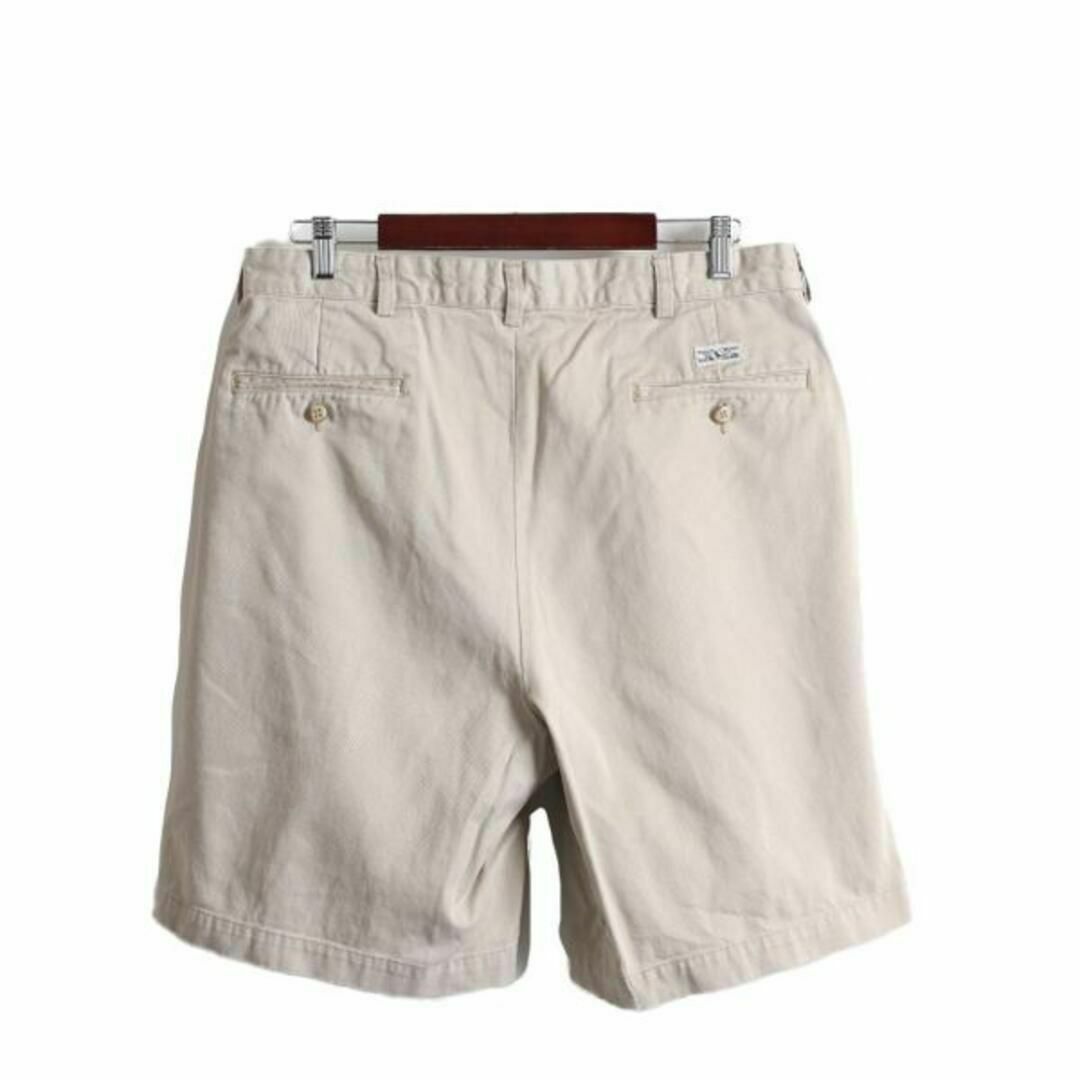 Ralph Lauren(ラルフローレン)の90s ポロ ラルフローレン 2タック コットン ショートパンツ 35 ショーツ メンズのパンツ(ショートパンツ)の商品写真