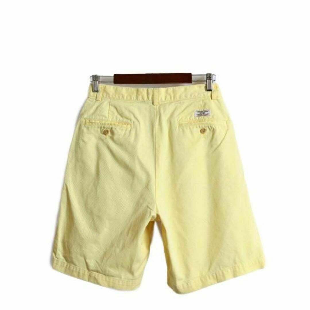 Ralph Lauren(ラルフローレン)の90s ポロ ラルフローレン コットン チノ ショートパンツ 30 ショーツ 黄 メンズのパンツ(ショートパンツ)の商品写真