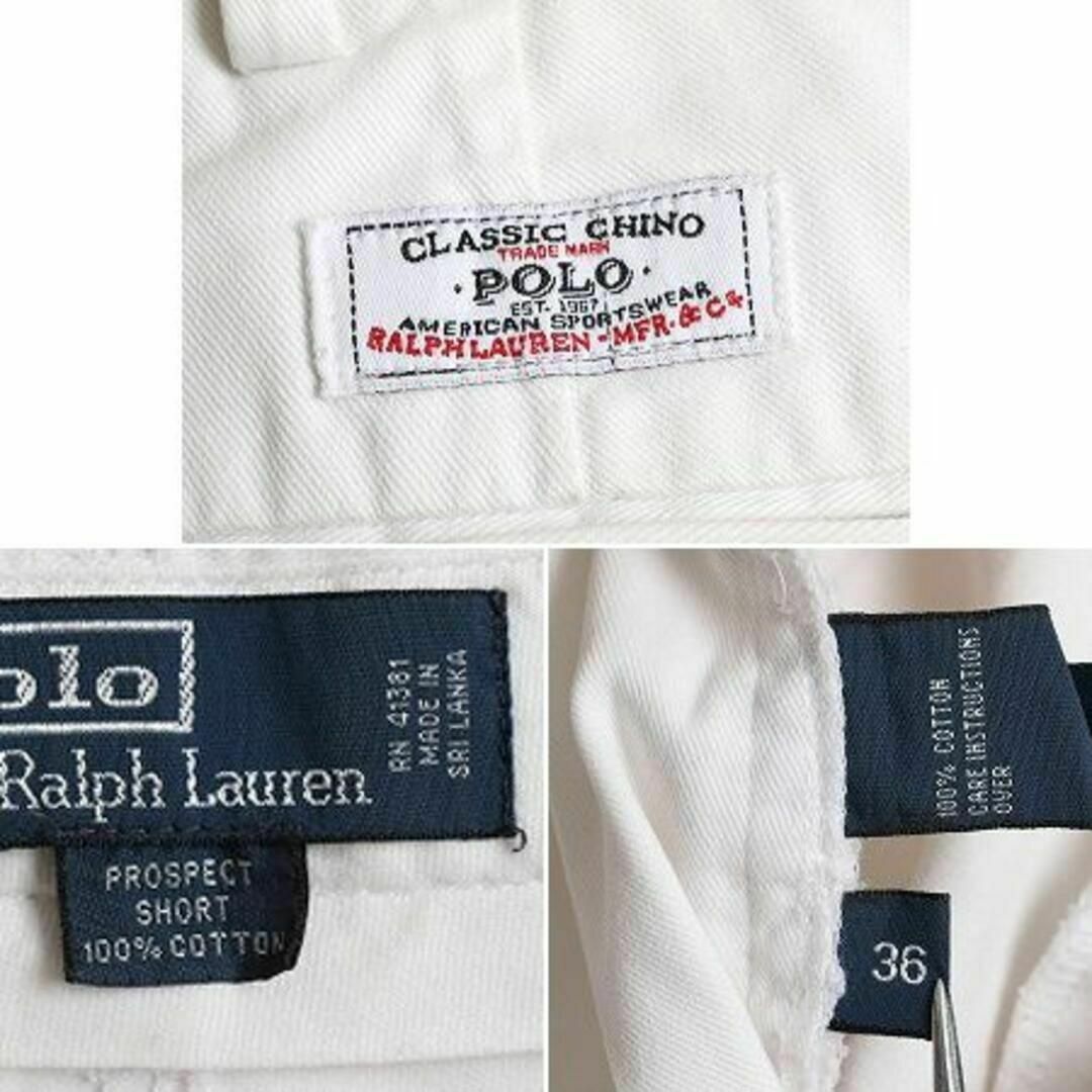 Ralph Lauren(ラルフローレン)の90s ポロ ラルフローレン チノ ショートパンツ ホワイト アーミー タイプ メンズのパンツ(ショートパンツ)の商品写真