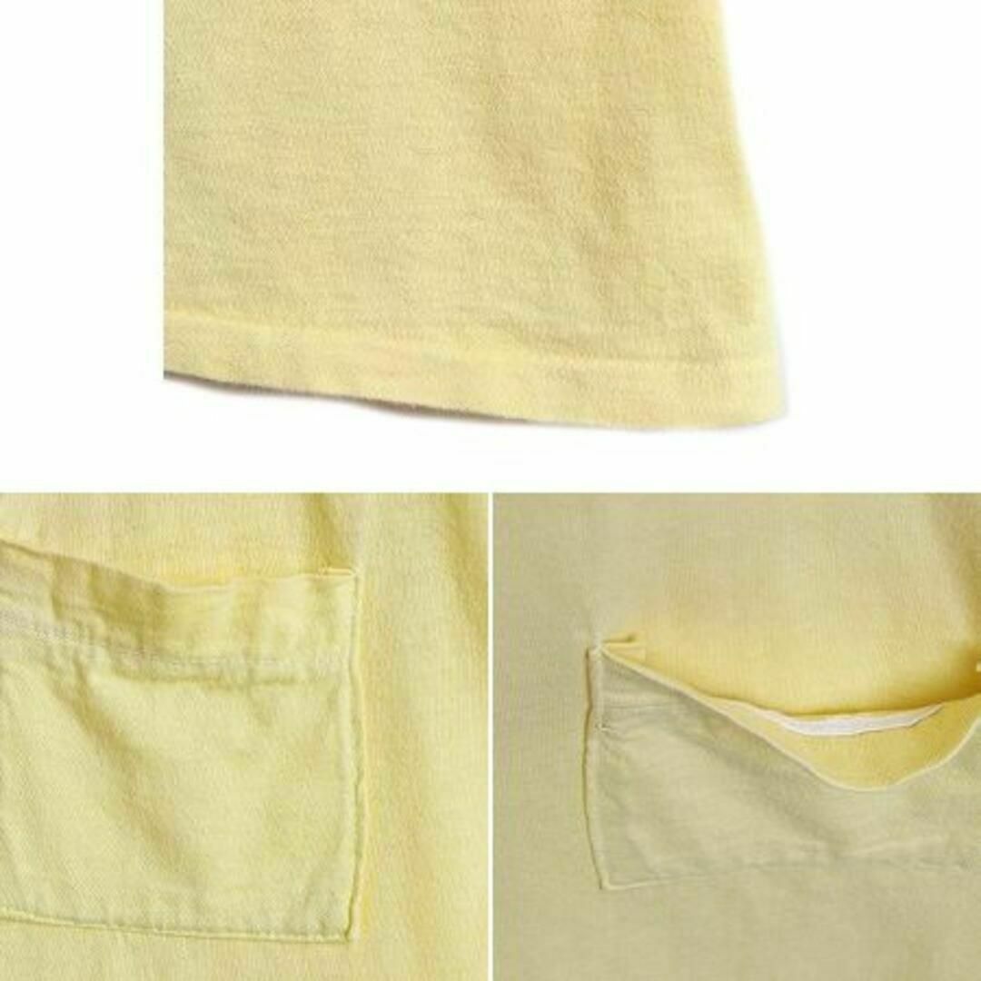 70s 80s ポケット付き Tシャツ XS ポケT 無地 シングルステッチ 耳 メンズのトップス(Tシャツ/カットソー(半袖/袖なし))の商品写真