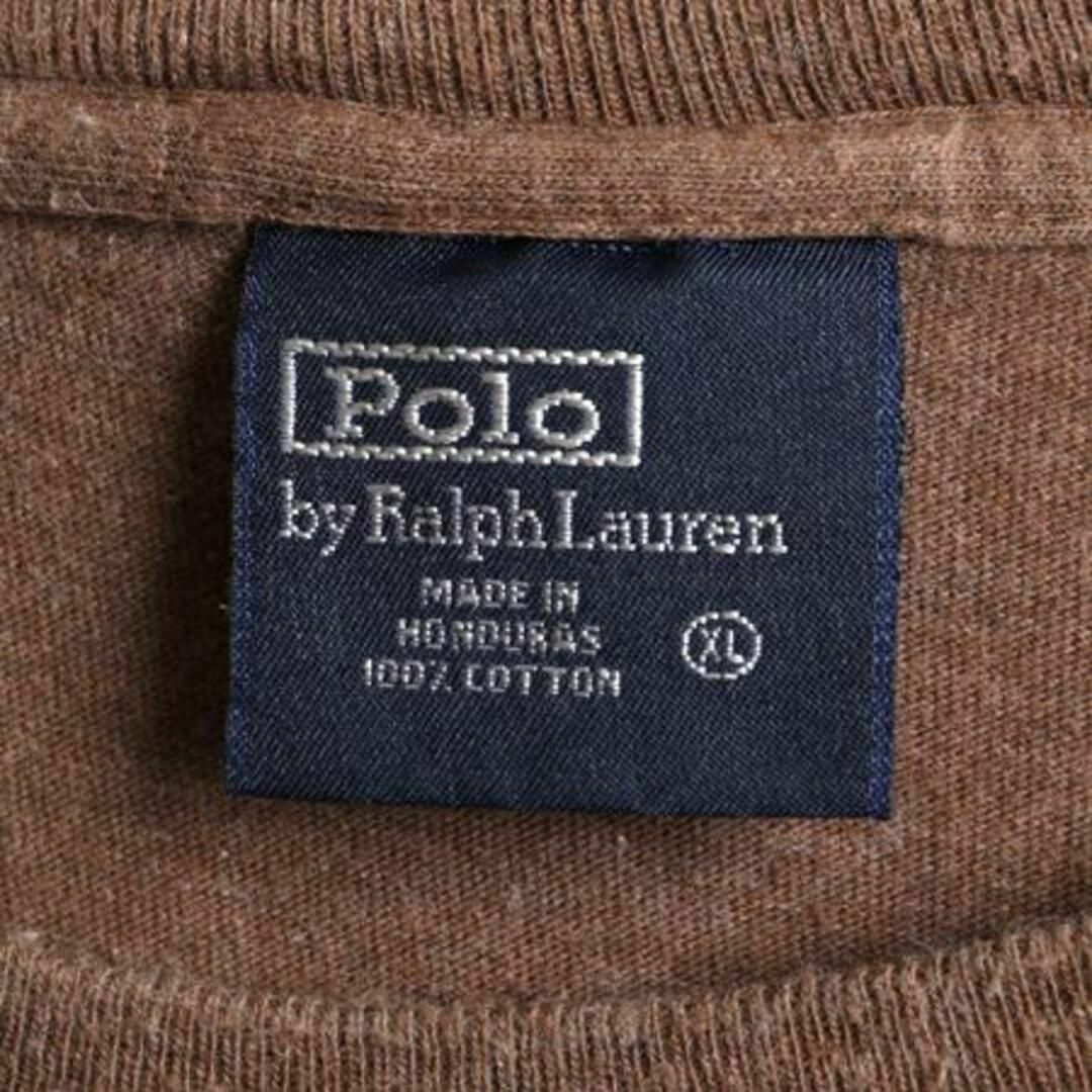 Ralph Lauren(ラルフローレン)の00s ポロ ラルフローレン 長袖Tシャツ XL ロンT ポニー刺繍 ブラウン メンズのトップス(Tシャツ/カットソー(七分/長袖))の商品写真