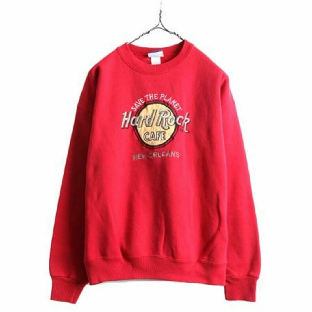 90s USA製 ハードロックカフェ スウェット トレーナー L 赤 ロゴ 90s USA製 ハードロックカフェ スウェット トレーナー L 赤 ロゴ