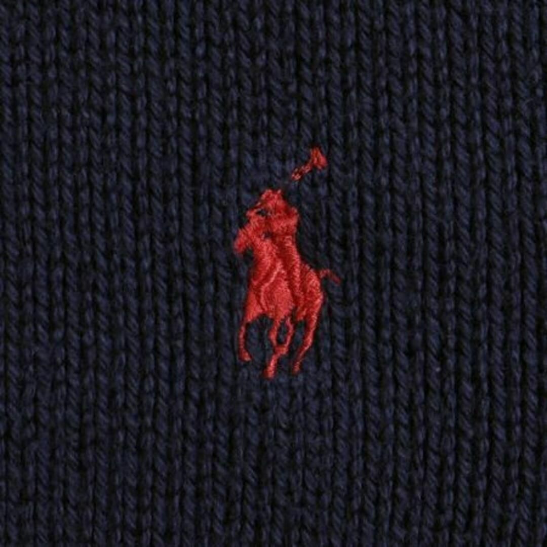 Ralph Lauren(ラルフローレン)のピマコットン 90s ポロ ラルフローレン コットン ニット セーター L 紺 メンズのトップス(ニット/セーター)の商品写真