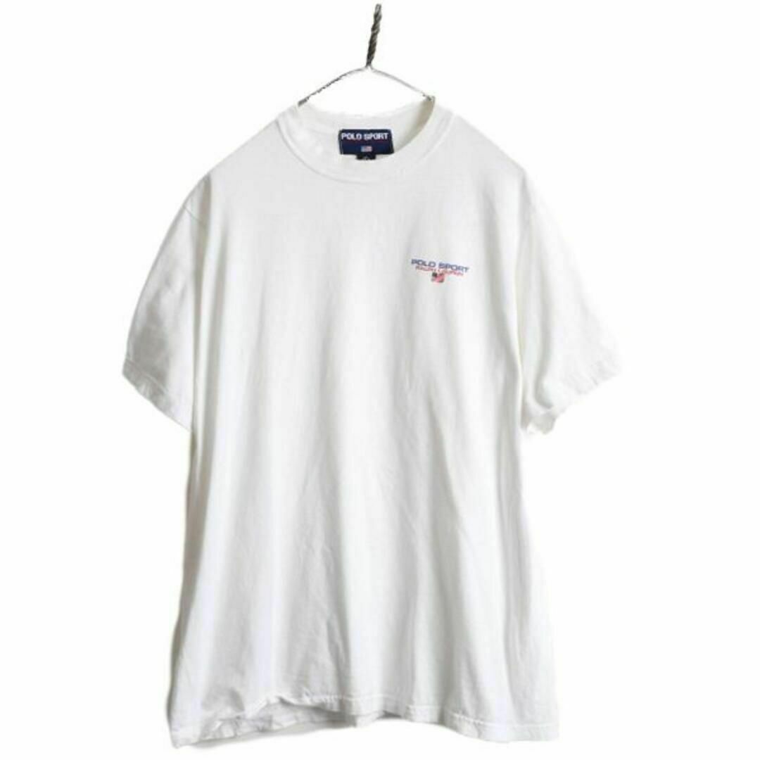 Ralph Lauren(ラルフローレン)の90s USA製 ポロスポーツ ラルフローレン 星条旗 プリント Tシャツ L メンズのトップス(Tシャツ/カットソー(半袖/袖なし))の商品写真