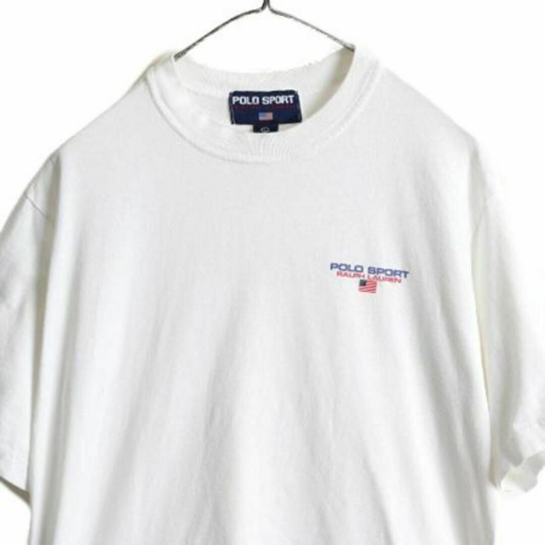 Ralph Lauren(ラルフローレン)の90s USA製 ポロスポーツ ラルフローレン 星条旗 プリント Tシャツ L メンズのトップス(Tシャツ/カットソー(半袖/袖なし))の商品写真