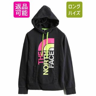 ザノースフェイス(THE NORTH FACE)のノースフェイス ロゴ プリント スウェット パーカー XS アウトドア 裏起毛(パーカー)