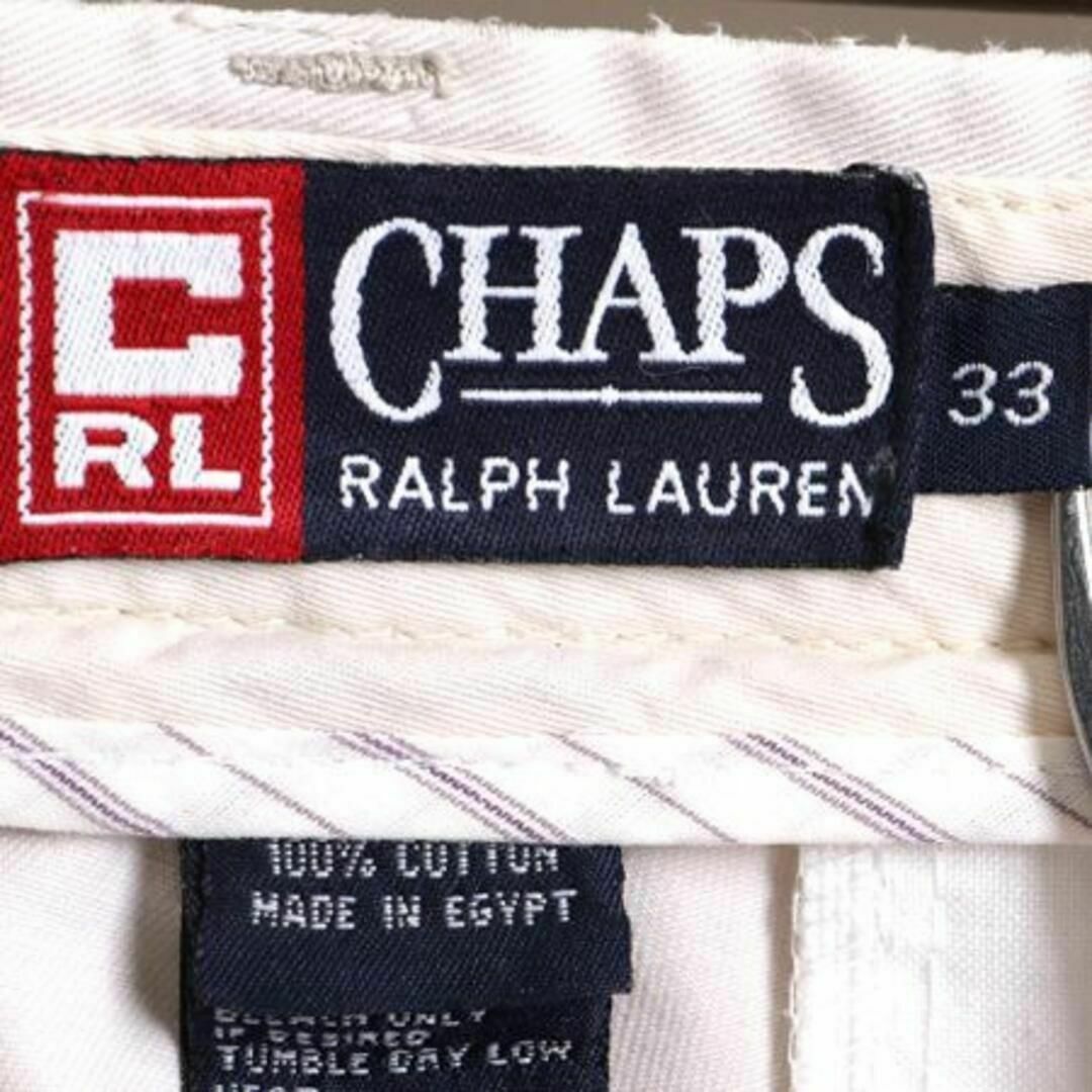 Ralph Lauren(ラルフローレン)の90s チャップス ラルフローレン 2タック チノ ショートパンツ 33 短パン メンズのパンツ(ショートパンツ)の商品写真