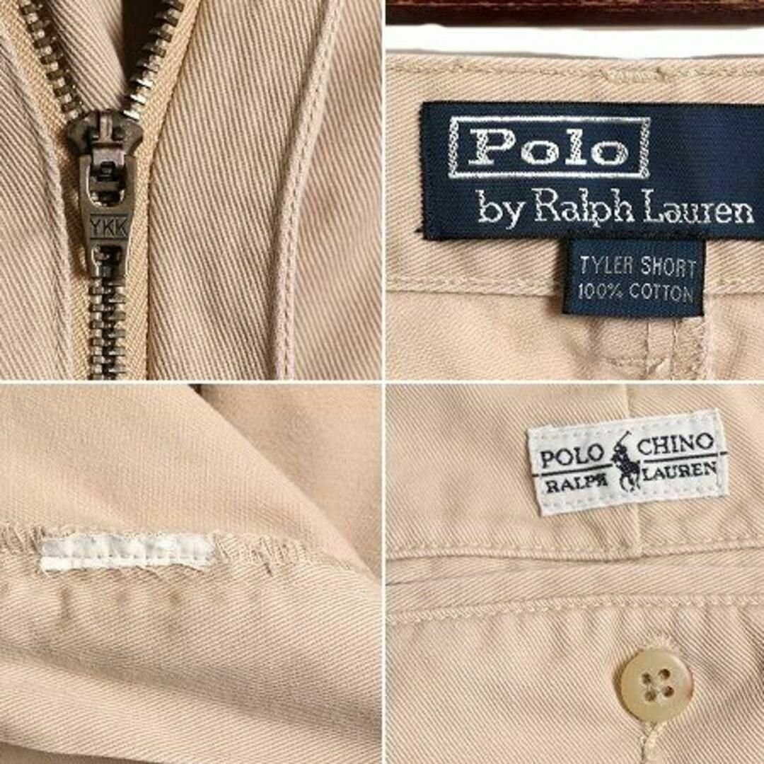 Ralph Lauren(ラルフローレン)の90s ポロ ラルフローレン 2タック コットン チノ ショートパンツ 34  メンズのパンツ(ショートパンツ)の商品写真