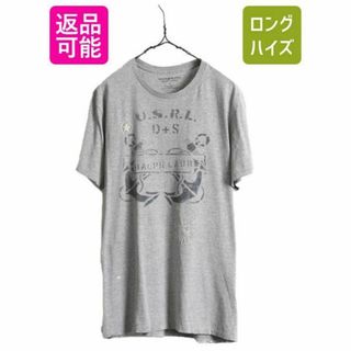 ラルフローレン(Ralph Lauren)のビンテージ加工 デニム&サプライ ラルフローレン プリント Tシャツ L 杢灰(Tシャツ/カットソー(半袖/袖なし))