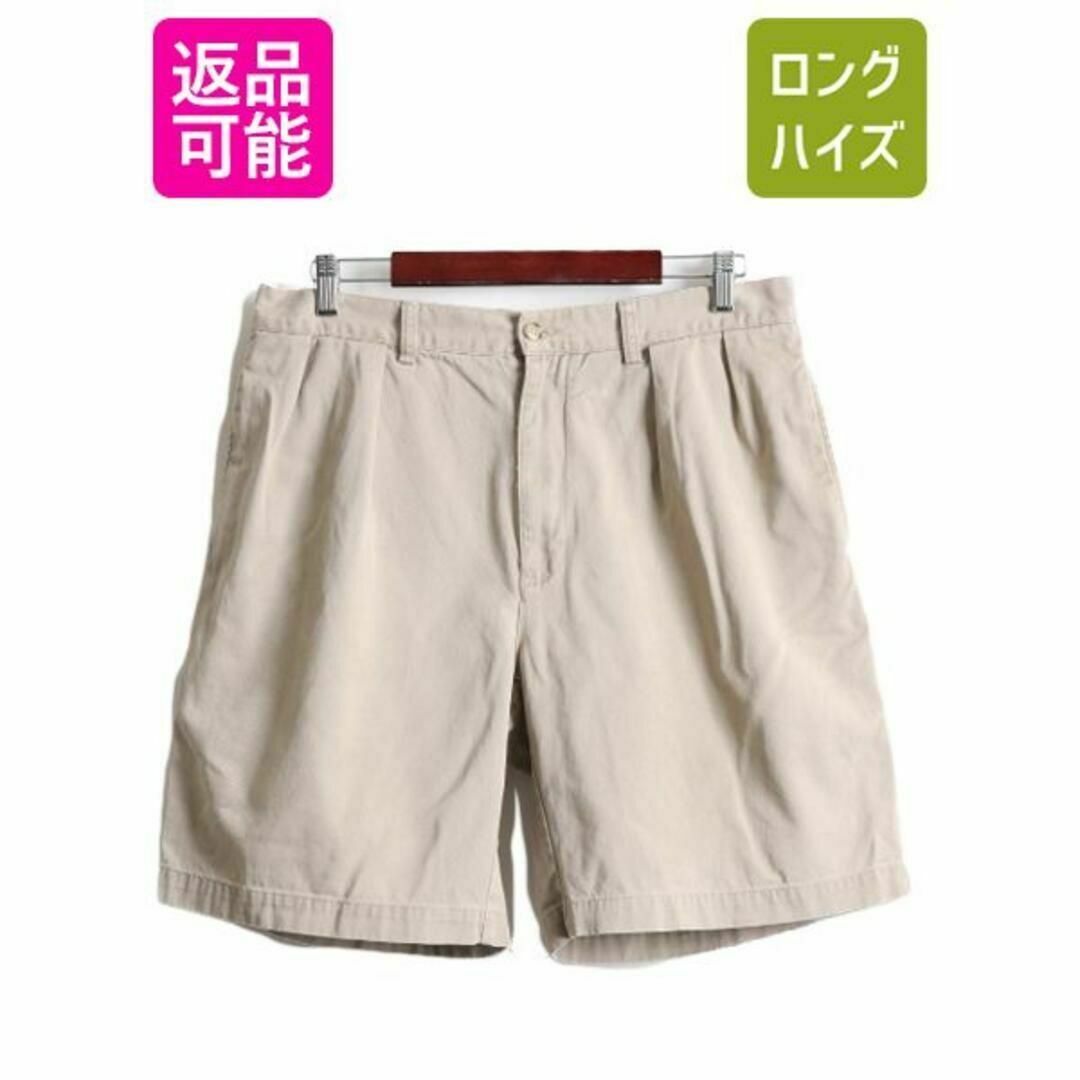 Ralph Lauren(ラルフローレン)の90s ポロ ラルフローレン 2タック コットン チノ ショートパンツ W34 メンズのパンツ(ショートパンツ)の商品写真