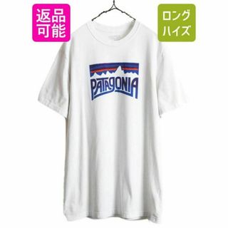 パタゴニア(patagonia)のパタゴニア プリント Tシャツ L アウトドア フィッツロイ アート イラスト(Tシャツ/カットソー(七分/長袖))