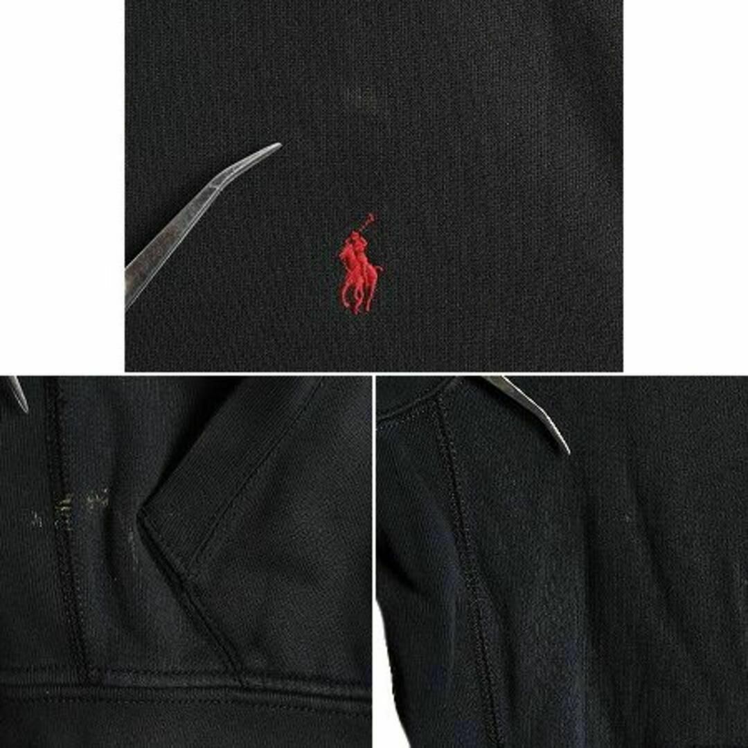 Ralph Lauren(ラルフローレン)のポロ ラルフローレン フルジップ スウェット パーカー L 黒 ヘビーウェイト メンズのトップス(パーカー)の商品写真