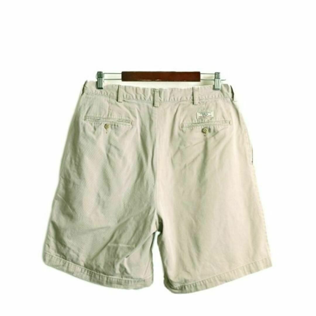 Ralph Lauren(ラルフローレン)の90s ポロ ラルフローレン 2タック コットン ショートパンツ 34 ショーツ メンズのパンツ(ショートパンツ)の商品写真