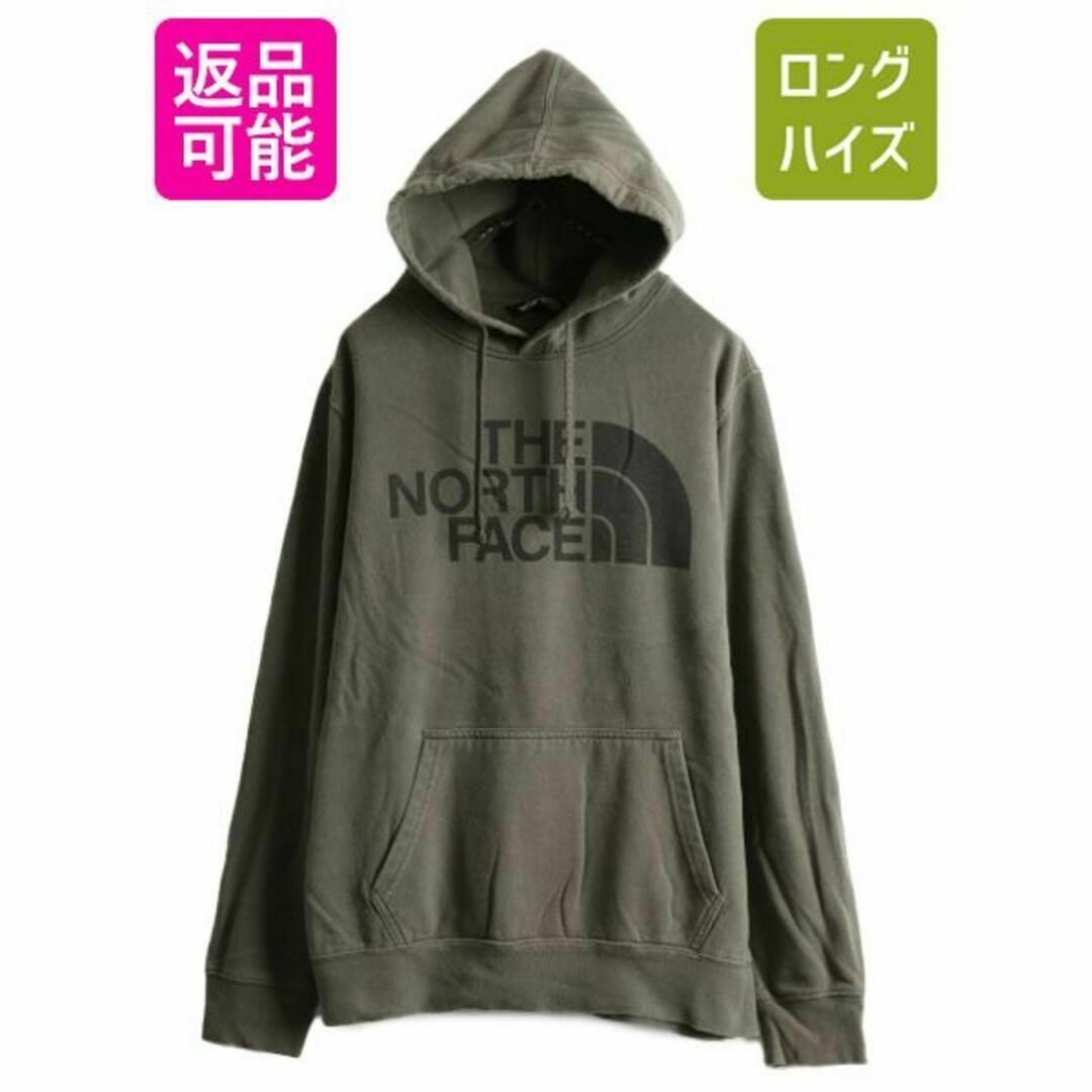 THE NORTH FACE(ザノースフェイス)のノースフェイス プリント スウェット フード パーカー L プルオーバー 裏起毛 メンズのトップス(パーカー)の商品写真