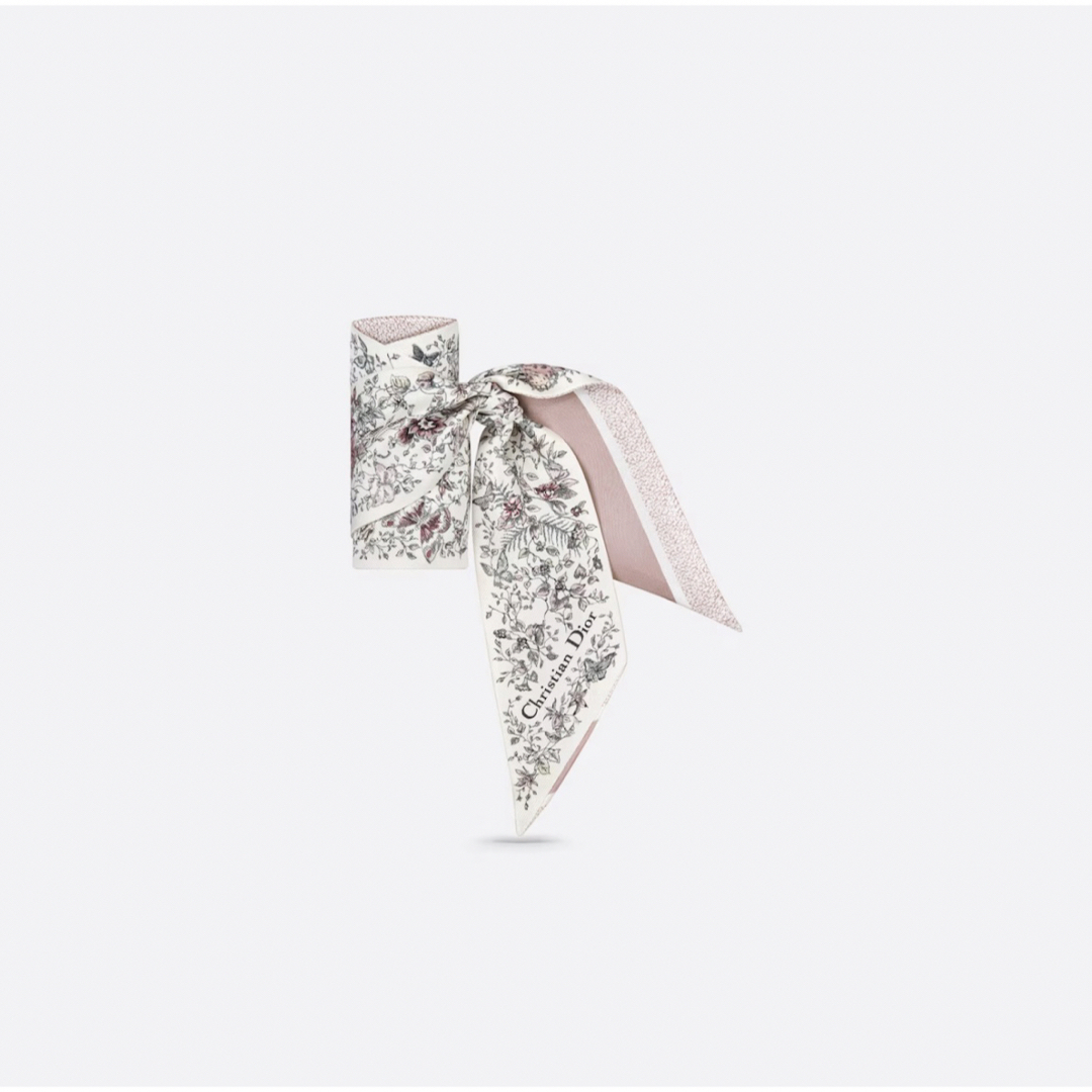 新作 新品 Dior ディオール Butterfly ミッツァ スカーフ ピンク
