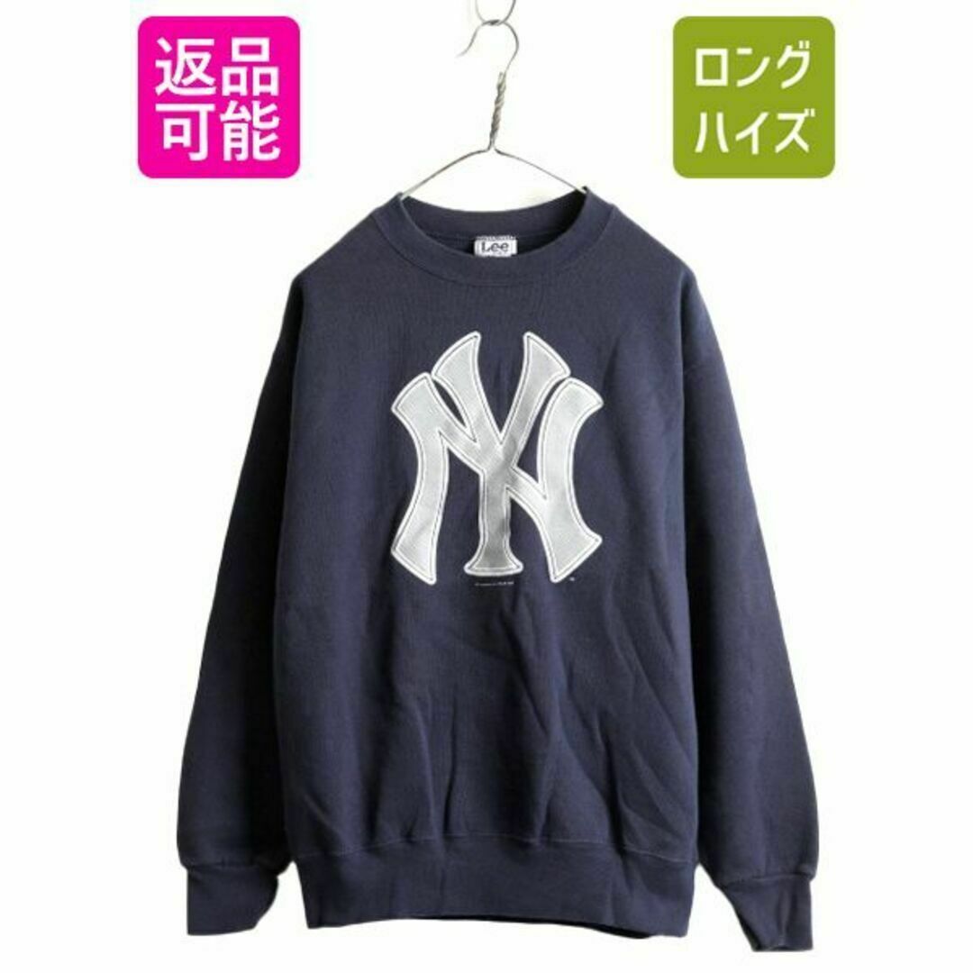 00s MLB オフィシャル ヤンキース プリント スウェット トレーナー M