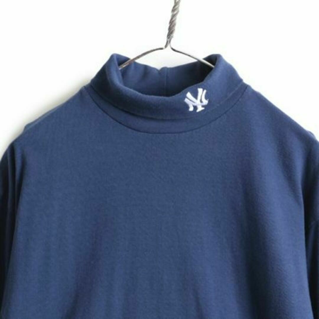 90s マジェスティック NY ヤンキース タートルネック 長袖 Tシャツ L 2