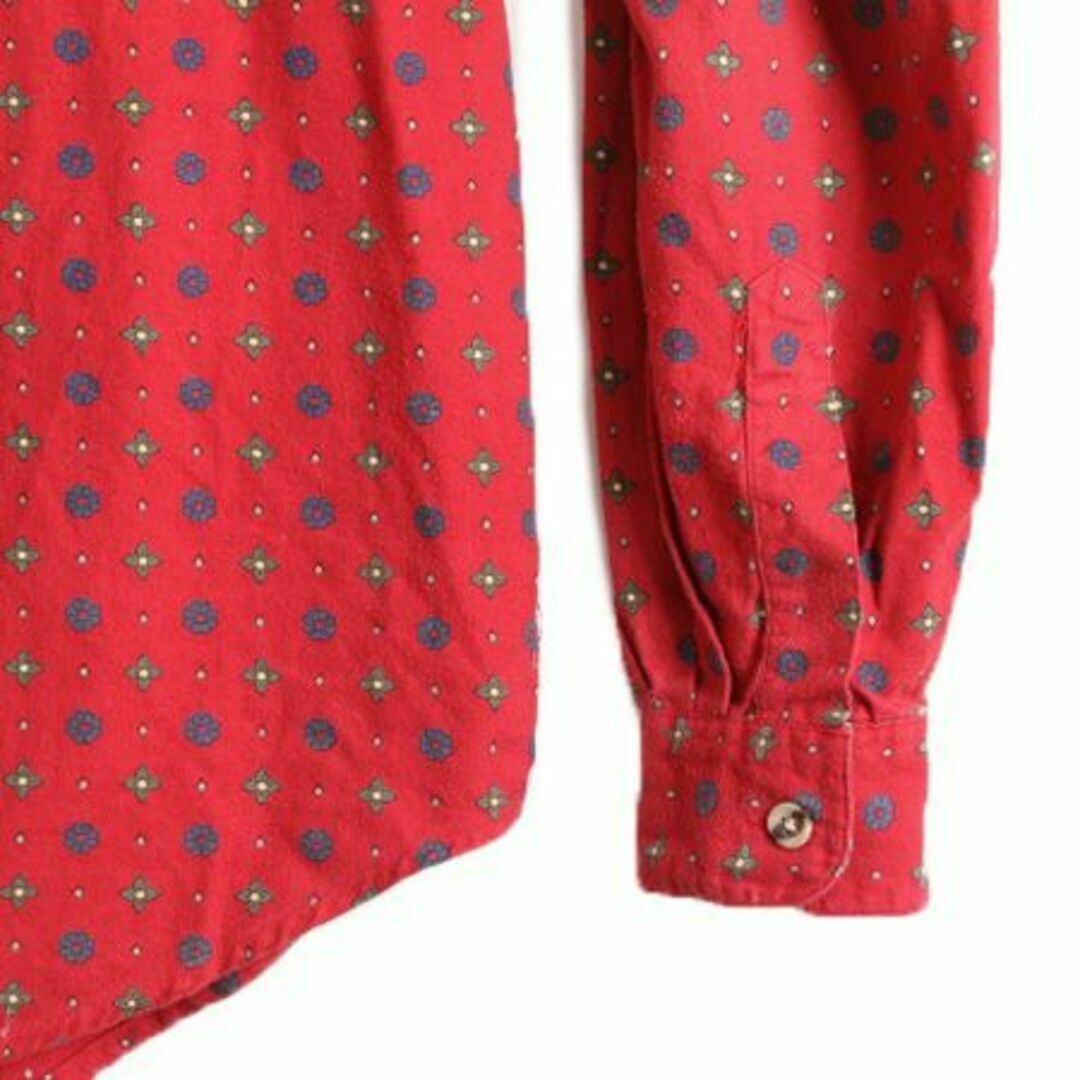 レビュー高評価の商品 80s L シャツ フランネル ライト 長袖 総柄 エディーバウアー 女性用