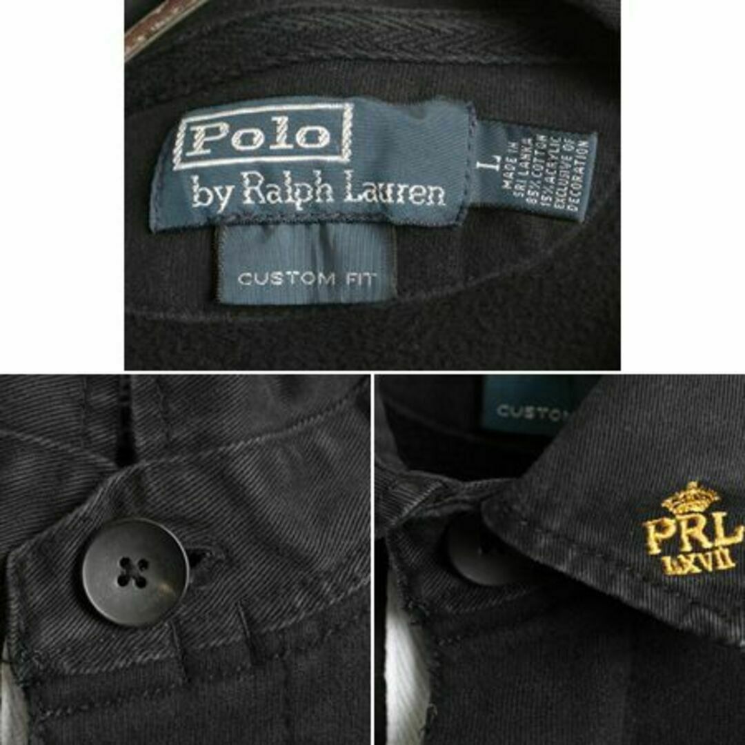Ralph Lauren(ラルフローレン)のダブルポニー ポロ ラルフローレン スウェット 長袖 ラガーシャツ L ラグビー メンズのトップス(シャツ)の商品写真