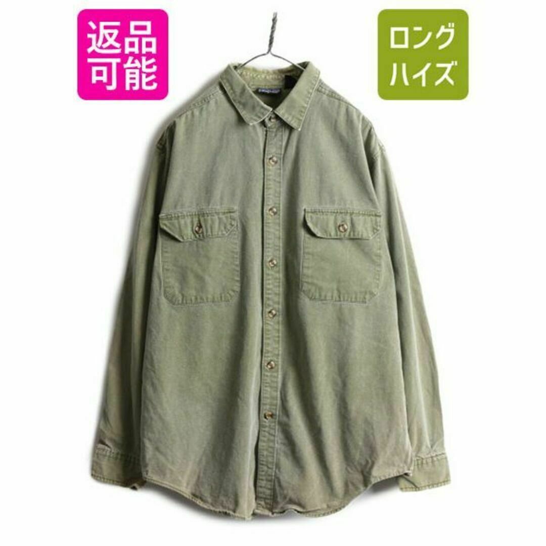 90s パタゴニア コットン キャンバス 長袖シャツ XL 旧タグ アウトドアのサムネイル