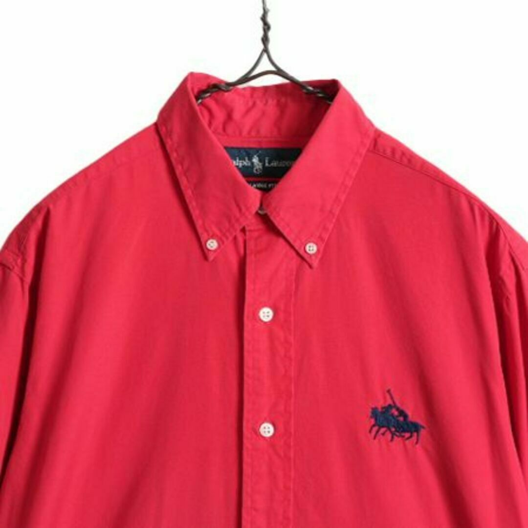 Ralph Lauren(ラルフローレン)のダブルポニー ラルフローレン 3点留め 長袖 ボタンダウン シャツ M コットン メンズのトップス(シャツ)の商品写真