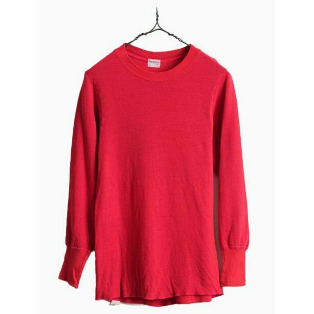 70s ヴィンテージ duofold 2レイヤー 長袖 Tシャツ S ロンT 赤の 70s ヴィンテージ duofold 2レイヤー 長袖 Tシャツ S ロンT 赤の