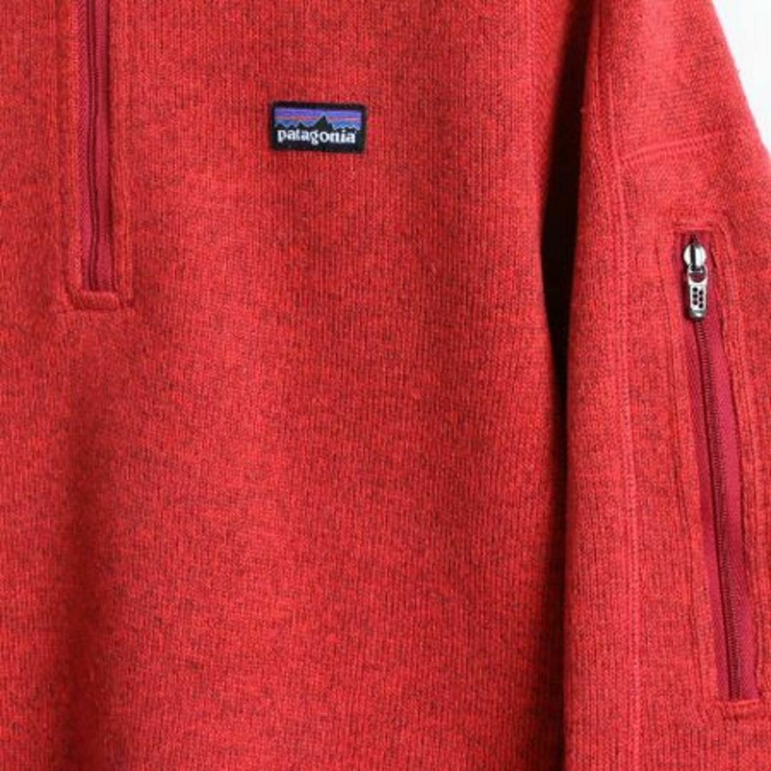 patagonia(パタゴニア)のパタゴニア ベターセーター 1/4 ジップネック S フリース ジャケット 杢赤 レディースのジャケット/アウター(ブルゾン)の商品写真