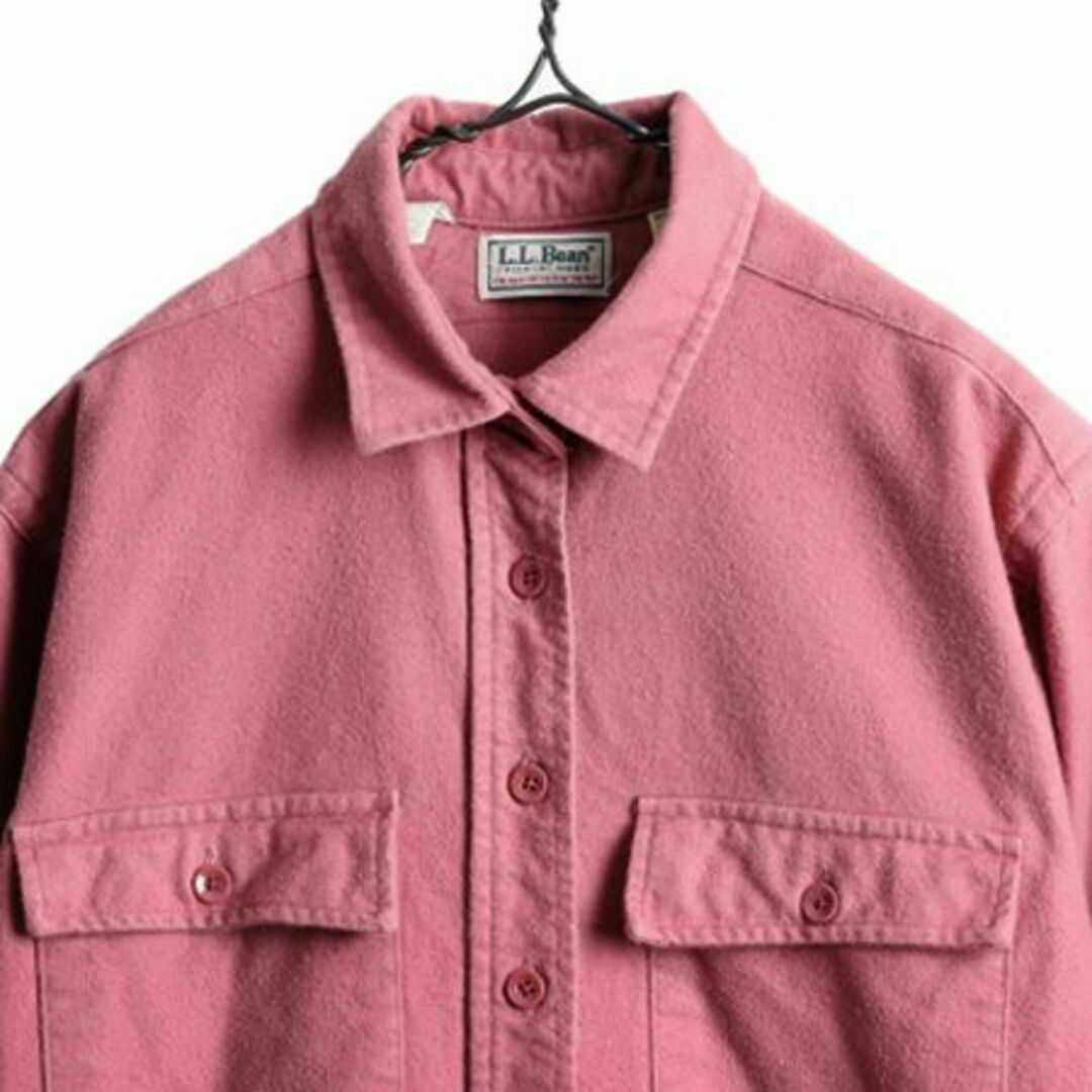 L.L.Bean - 80s USA製 LLビーン コットン シャモア クロス 長袖 シャツ