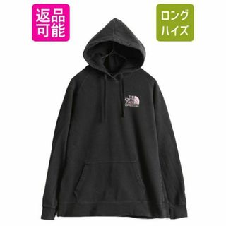 ノースフェイス 両面 プリント スウェット フードパーカー XL プルオーバー