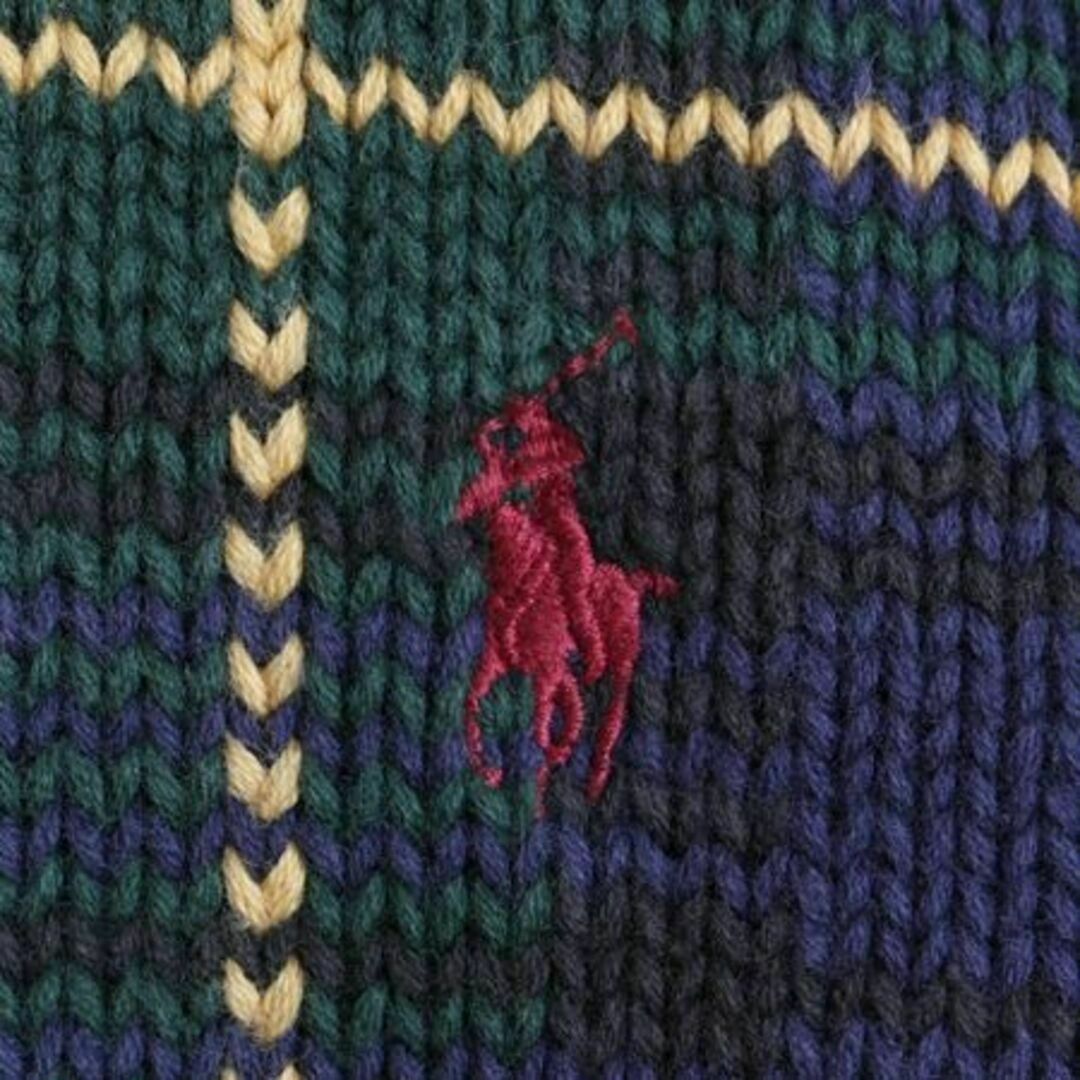 Ralph Lauren - 90s ポロ ラルフローレン チェック コットン ニット