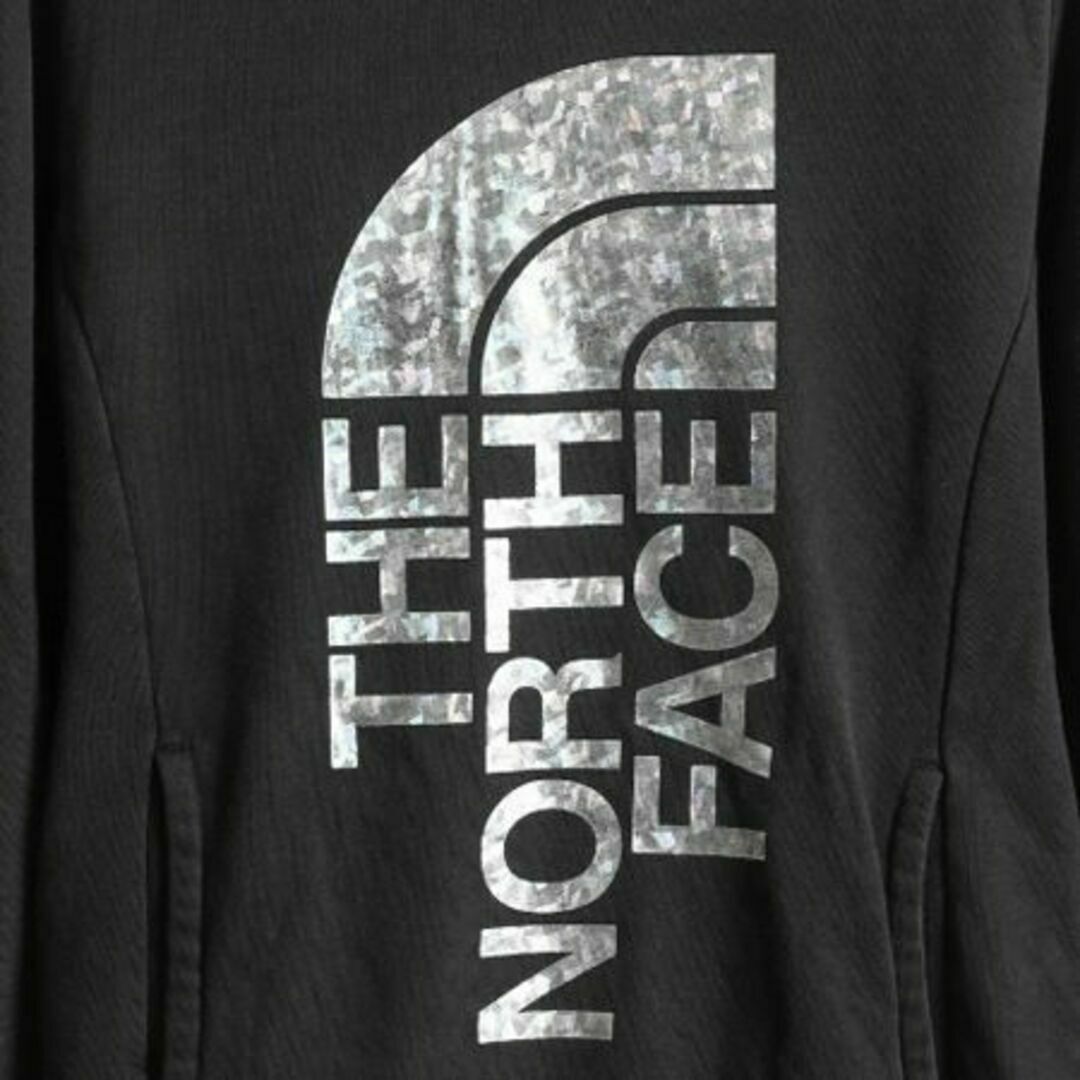 THE NORTH FACE - ノースフェイス プリント スウェット パーカー S 黒