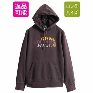 美品 ノースフェイス  フルジップ ジャケット 裏地フリース くすみパープル M