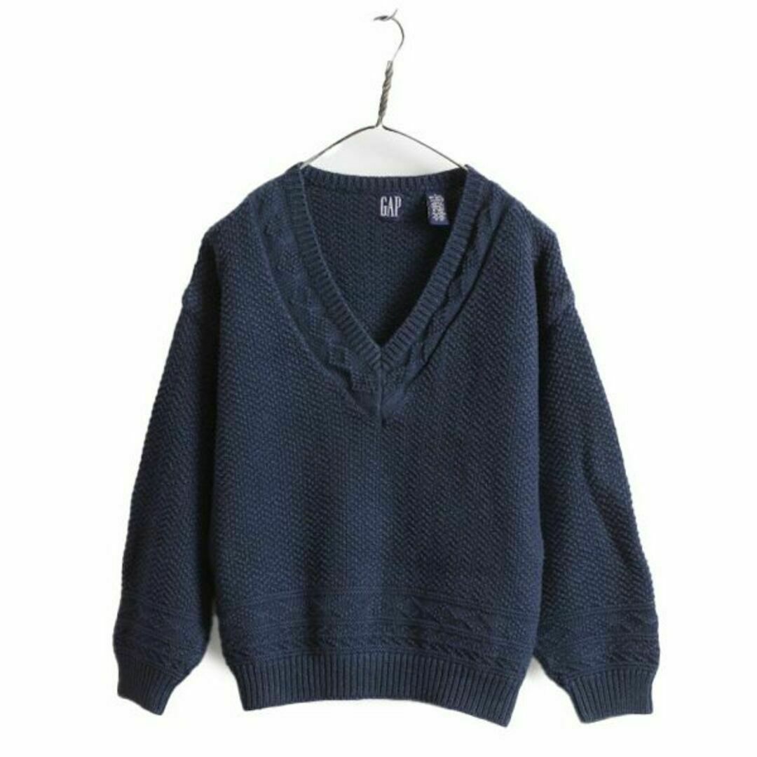 販売販売 90s OLD GAP Vネック 長袖 ニットセーター S ラミー コットン