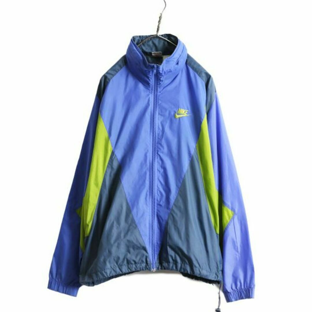 NIKE - 90s ナイキ フルジップ ナイロン ジャケット XL 初期 銀タグ