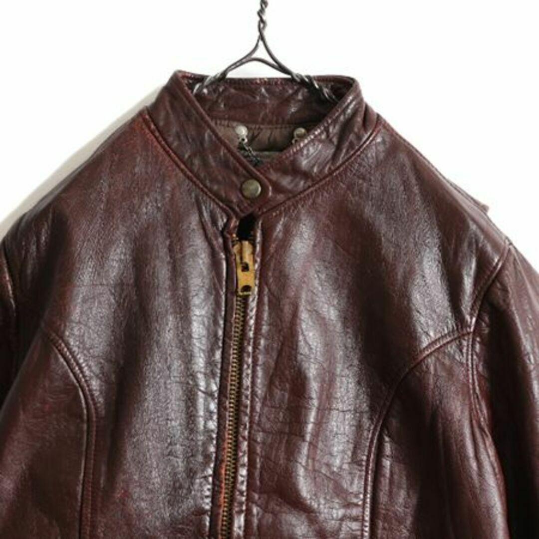 70s USA製 フィデリティ 本革 レザー シングル ライダース 70s USA製 フィデリティ 本革 レザー シングル ライダース