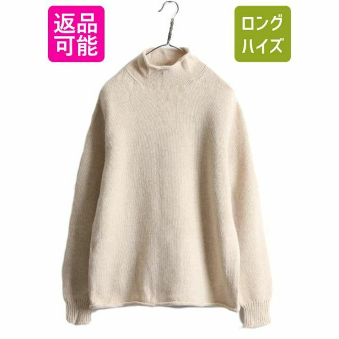 90s J CREW ALWAYS ロールネック ラムウール ニットセーター S-