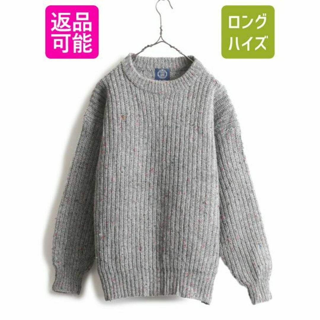 ニット/セーター90s OLDGAP カラーネップ リブ編み ウール ニットセーター M 旧タグ