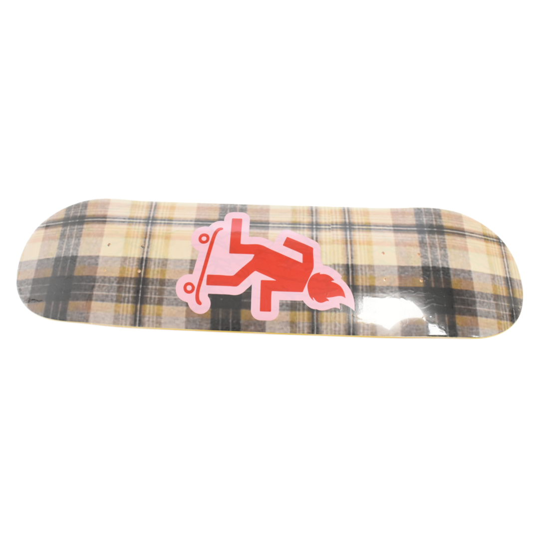 Cactus Jack カクタスジャック TRAVIS SCOTT PLAID SKATE DECK チェック柄 スケートボード デッキ イエロー