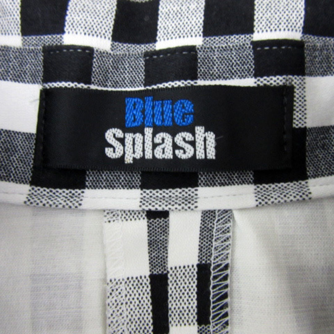 other(アザー)のBlue Splash ステンカラージャケット 八分袖 ギンガムチェック柄 M レディースのジャケット/アウター(その他)の商品写真