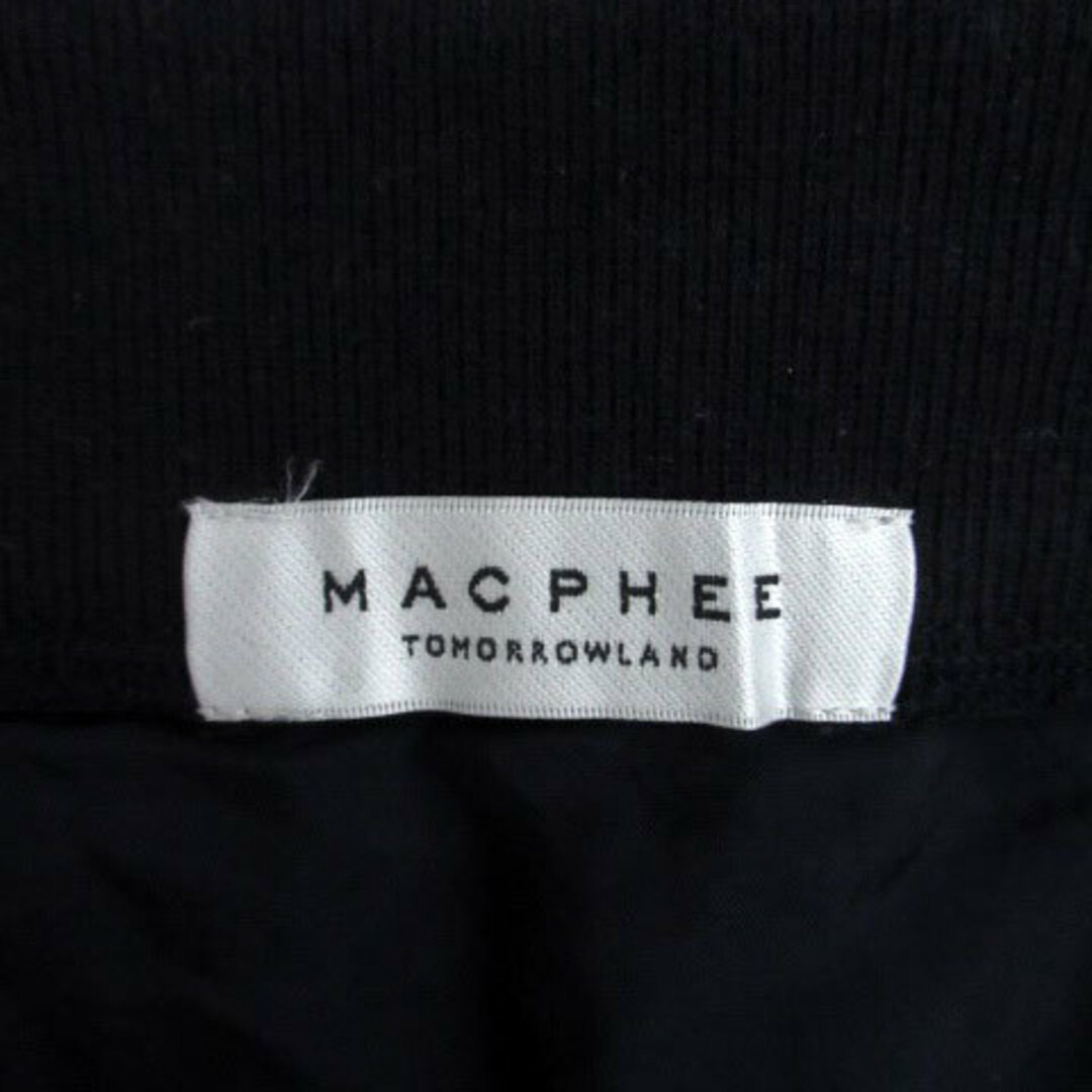 MACPHEE(マカフィー)のマカフィー トゥモローランド フレアスカート ミニ丈 フリンジ 36 紺 レディースのスカート(ひざ丈スカート)の商品写真