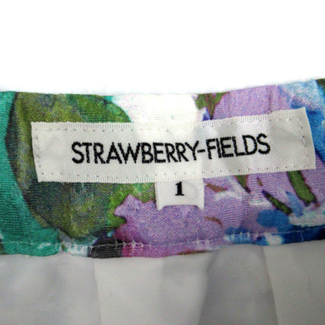 STRAWBERRY-FIELDS(ストロベリーフィールズ)のストロベリーフィールズ フレアスカート ひざ丈 花柄 総柄 1 マルチカラー レディースのスカート(ひざ丈スカート)の商品写真