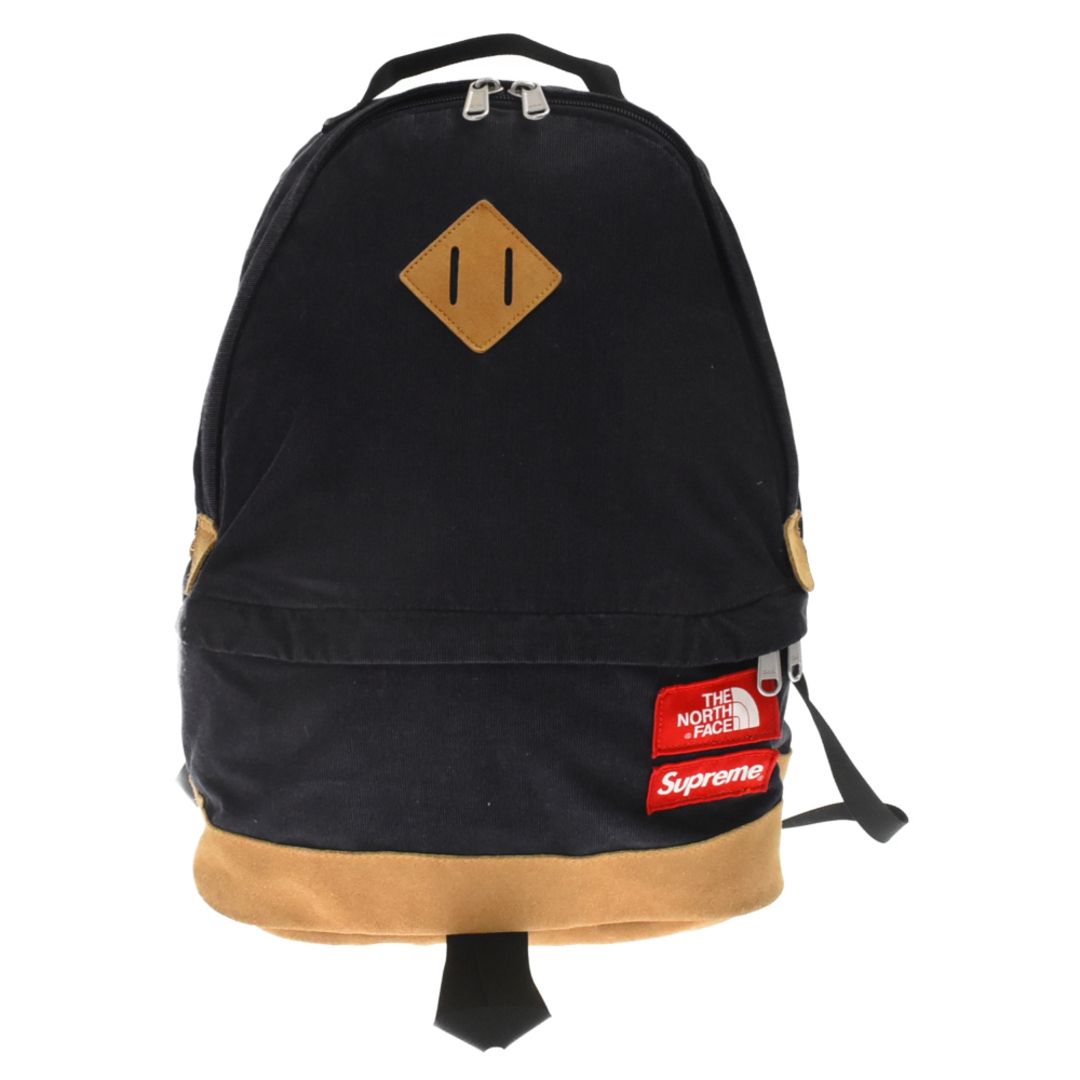 SUPREME シュプリーム 12AW×THE NORTH FACE Medium Day Pack ザノースフェイス コーデュロイ ミディアムデイパック バックパック ネイビー