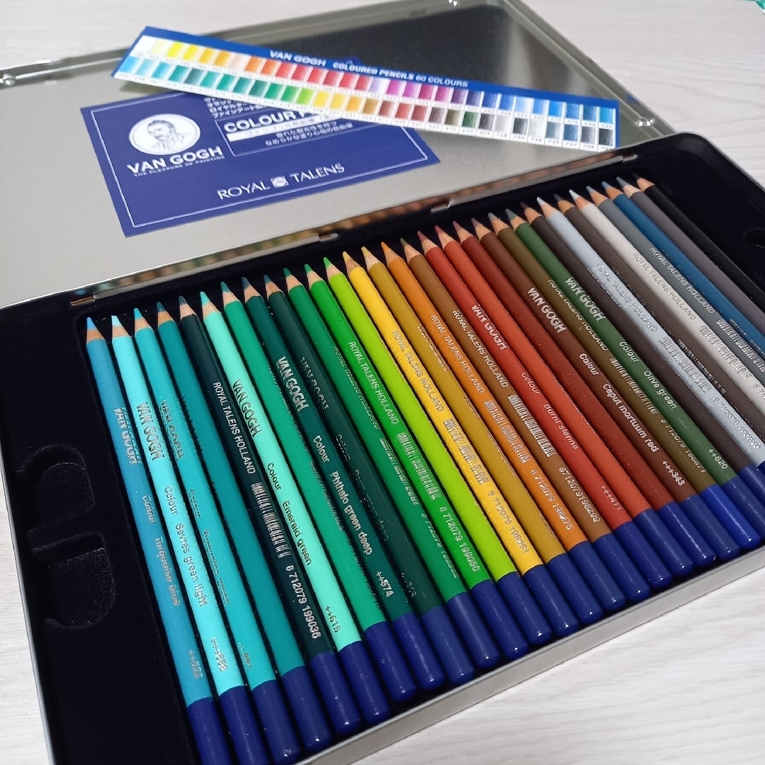 ヴァンゴッホ 60色 色鉛筆 エンタメ/ホビーのアート用品(色鉛筆)の商品写真