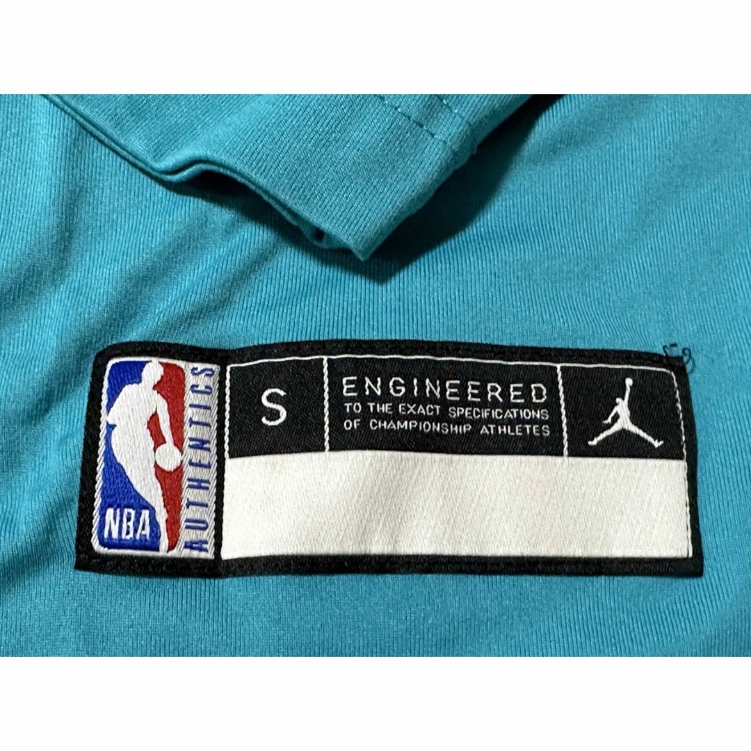 Jordan Brand（NIKE）(ジョーダン)のジョーダンシャーロットホーネッツNBAウォームアップロングtシャツ選手支給品 スポーツ/アウトドアのスポーツ/アウトドア その他(バスケットボール)の商品写真