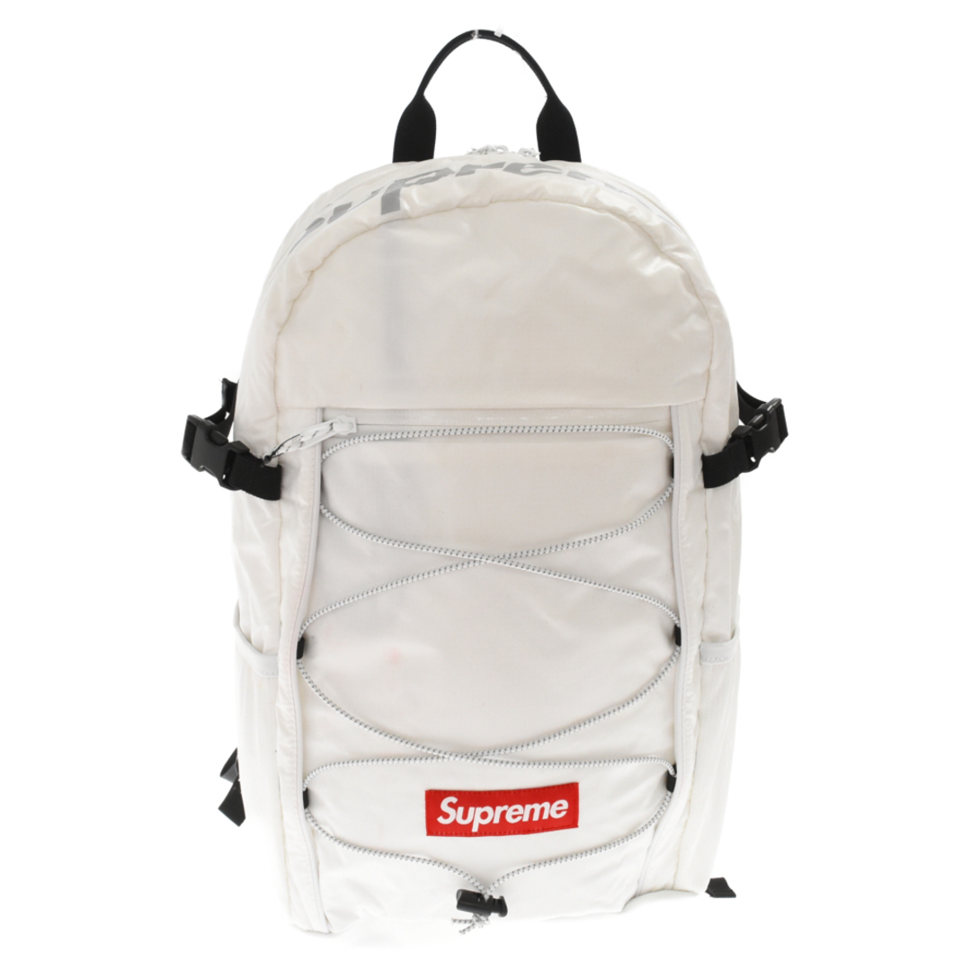 SUPREME シュプリーム 17AW Backpack ボックスロゴ ナイロン バックパック ホワイト | フリマアプリ ラクマ