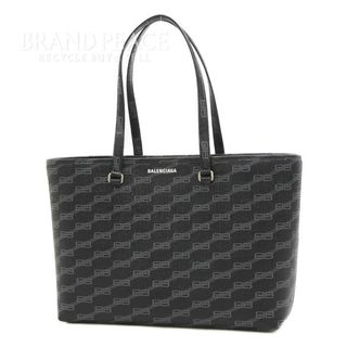 BALENCIAGA バレンシアガ トートバッグ トレードS ブラック 620884 2WAY コットンキャンバス シルバー金具 美品  5555