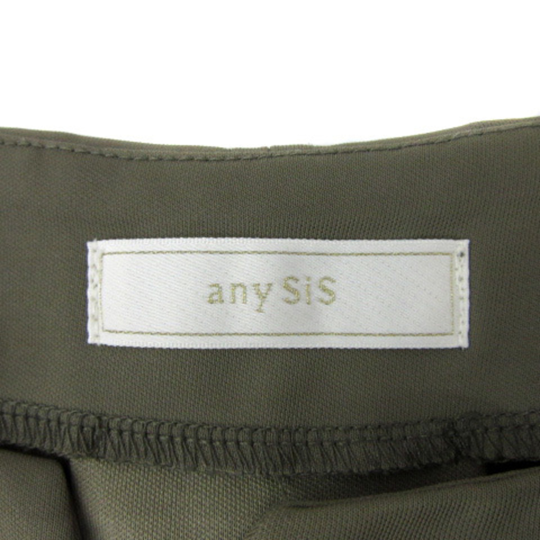 anySiS(エニィスィス)のエニィスィス エニシス カットソー 長袖 スリットネック 無地 2 カーキ レディースのトップス(カットソー(長袖/七分))の商品写真